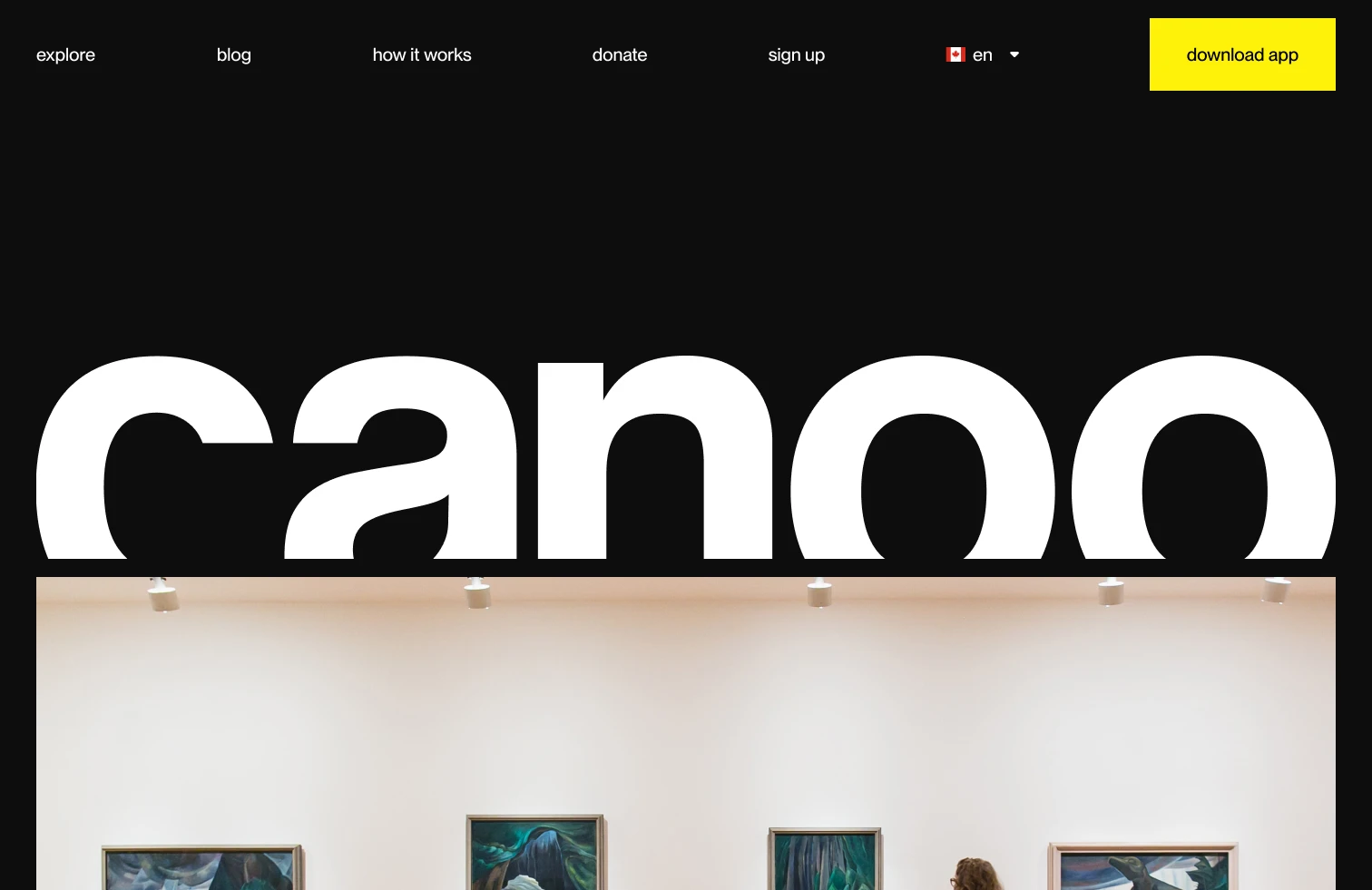 canoo homepage