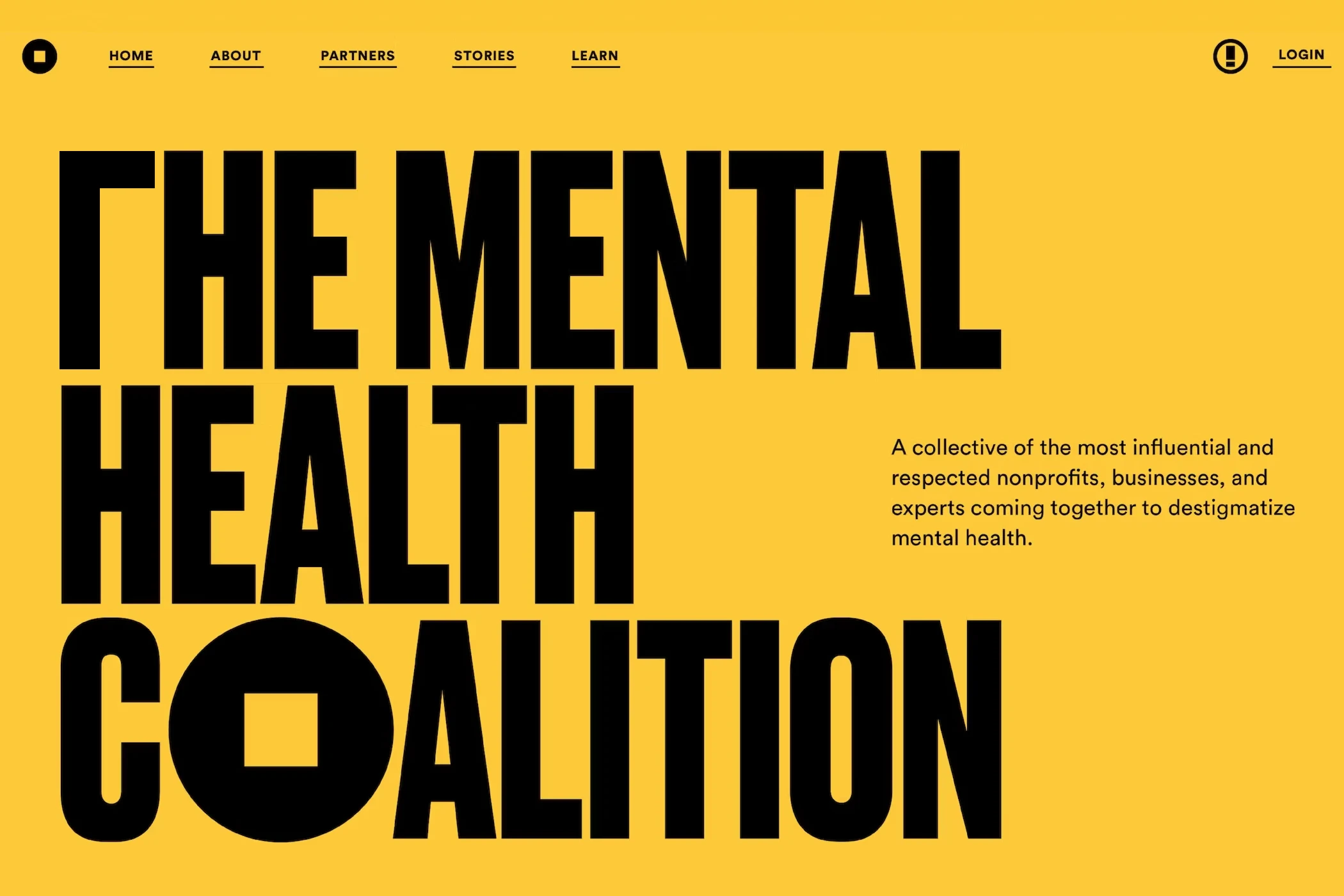Redesigned Mental Health Coalition banner with updated T